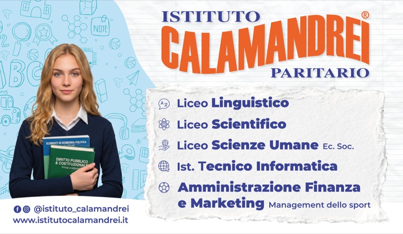 Banner 155 × 90 cm, grafica per Istituto Calamandrei Paritario