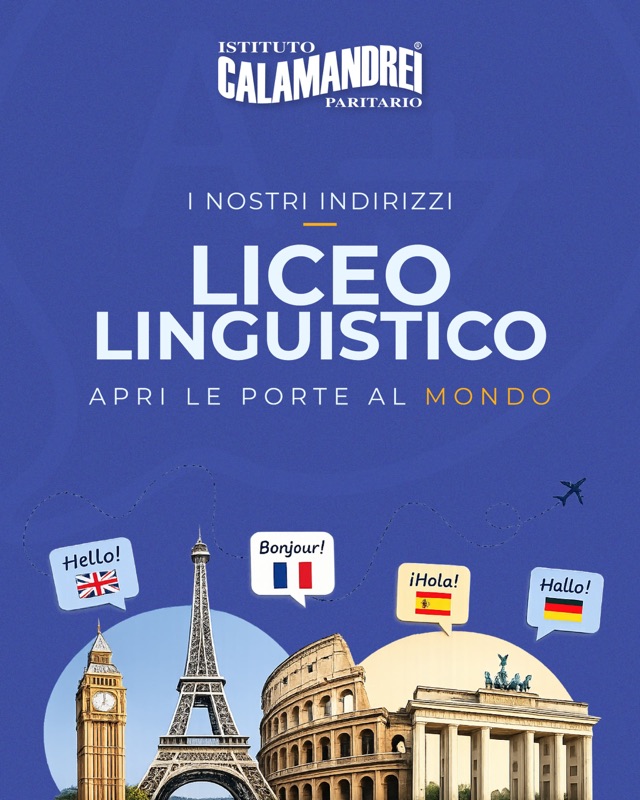 Liceo Linguistico, grafica per Istituto Calamandrei Paritario